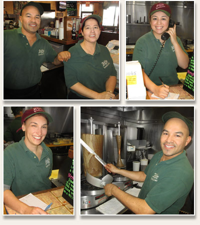 Friendly crew at Billy Boy's Restaurant